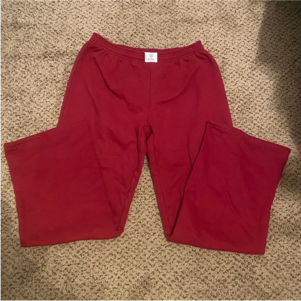 Parke Red Lounge Sweatpants Maroon